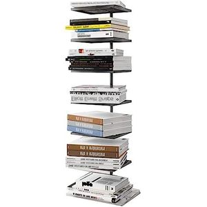 Boekenkasten Metalen Boekenplank 5/7 Tiers Staande Boekenkast Marmer Patroon Bodem Boekenrek Thuis Woonkamer Studie Boekenplank Ruimtebesparend