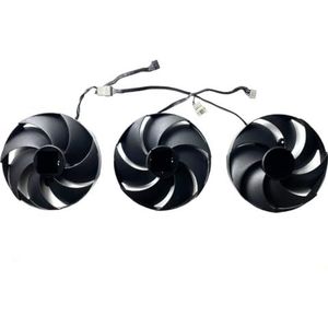 Voor PNY voor GeForce RTX4080S 4090 VERTO Triple Fan grafische kaart vervangende ventilator FD10020M12D(Set of three fans)