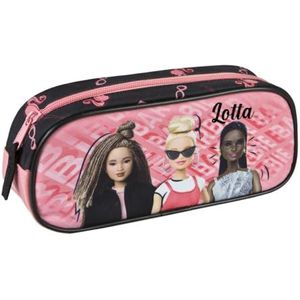 Undercover Pennenetui Barbie meisjes, gepersonaliseerd met naam, schooletui, pennenetui voor school en thuis, roze, Roze - Barbie, schooletui