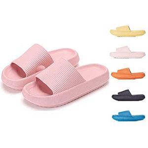 Cozislides Original Slippers, Cloud Sliders, 2021 Latest Technology Super Soft Slippers, Non-slip Quick Drying Bathroom Slipper (Pink, 36/37)