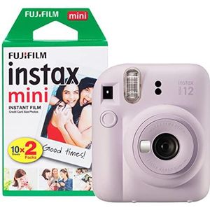 Fujifilm INSTAX Mini 12 Instant Camera met 20 Shot Film Pack - Lila Paars