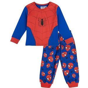 Disney Spider-Man pyjama, lange pyjama voor jongens, spidey pyjama, Spiderman, Averngers, rood-blauw, 104
