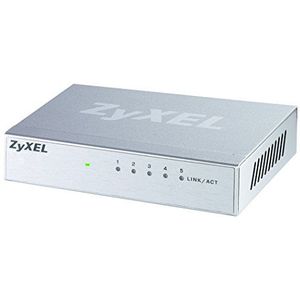 Zyxel 5-poorts Desktop Gigabit Ethernet-switch - metalen behuizing [GS105B]
