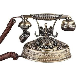 VDLLQYN, Vaste telefoon, Europese stijl Vintage antieke oude telefoon for thuiskantoor vaste apparatuur, retro telefoon vaste telefoon ，Antieke telefoon