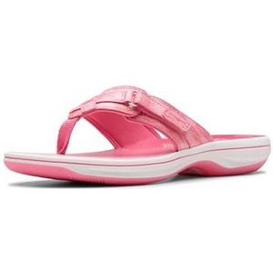 Clarks Dames Breeze Sea Flip-Flop, Roze Ombre, 9 UK, Roze Ombre, 43 EU