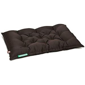 Doctor Bark Hondenkussen Urban - orthopedisch hondenbed voor grotere honden - wasbaar tot 95 °C - robuust hondenmatras voor binnen en buiten - Made in Germany (L - 80 x 60 cm, bruin)