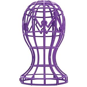 Salon Pruik Stand Pruik Houder Voor Wassen Drogen(Paars)