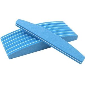 schuurgereedschap sponsblok, 5 stuks schuursponsjes, nagelbuffers, vijltjes 100/180, kleurrijk, dubbel(Blue)