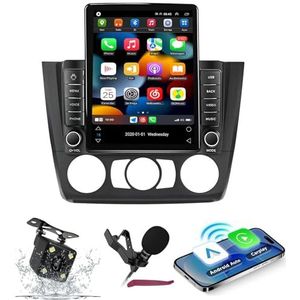Android 14 Autoradio Navi voor 1-serie (2008-2012) 9,7 ""Verticale schermradio met draadloze carplay Android Car GPS met Bluetooth 5.0 HIFI FM 5G-WiFi SWC MIC-camera,M300s