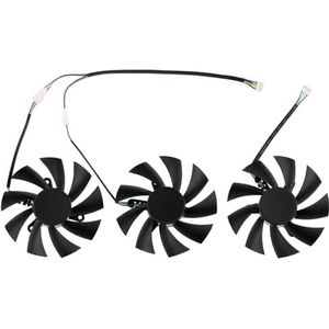 87MM GA92S2U 12V 0.46A 4PIN koelventilator voor ZOTAC voor GeForce RTX 2070 2080 super 2080Ti AMP Edition grafische kaartkoeler(Black 3-Fan)