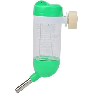 Drinkbak voor kleine dieren, 80mL Hamster Drinkfontein Kleine Pet Water Dispenser Mini Lekvrije Waterkoker Konijn Waterfles (Color : Green)