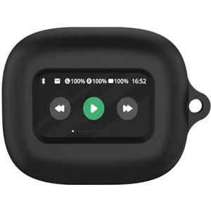 Oordopjes Siliconen Case voor JBL Live Flex 3 Hoofdtelefoon Beschermhoes Valbestendige en stofdichte Oortelefoon Bescherming Sleeve (zwart)