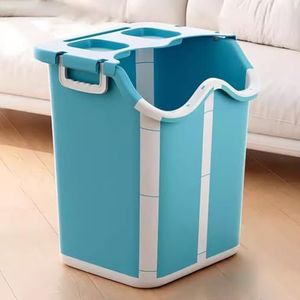 TT-YEC Grote Capaciteit Voetbad Weekemmer, Opvouwbare Draagbare Voetbad Emmer, Voetbad Met Handvat En Massagebal, Grote Voet Spa Kom, Plastic Voetbad Voor Mannen En Vrouwen Thuis