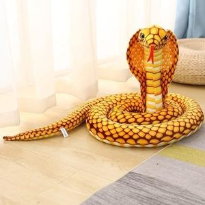 80-240cm Realistische Cobra Figuur Python Pit Viper Knuffel Zacht Knuffeldier Snake Decor Verjaardag Cadeaus voor Kinderen-170cm,A