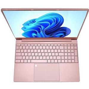 15,6-inch Laptop, IPS-display Student Notebook Rose Gold Vingerafdruklezer voor School (12+512G EU-stekker)