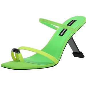 Steve Madden Jessica Rich Harriet sandaal met hak voor dames, Neon Lime, 38 EU