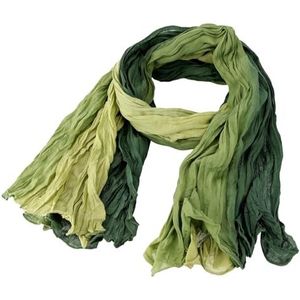 Guru-Shop - Batik Sjaal - Olijfgroen - Katoen - 180x100 cm