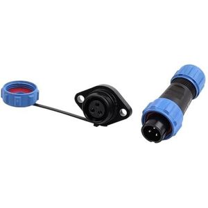 SP13 Flenstype Waterdichte Connector Stopcontact Elektrische Kabel Draad Buiten IP68 Luchtvaart Industriële Connectoren Man Vrouw(SP13-3F)