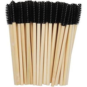 50 stuks wimperborstel, mascara, toverstaf, wimperverlengingen, handvat, wimperborstel, fijne wimper applicators voor wimperverlengingen