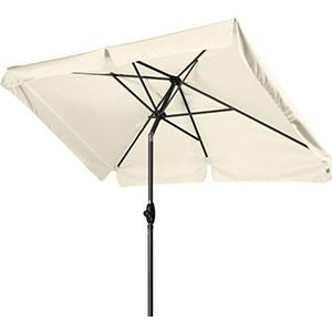 derby Basic Lift Neo Rechthoekige parasol, in hoogte verstelbaar, naturel, 250 x 200 cm