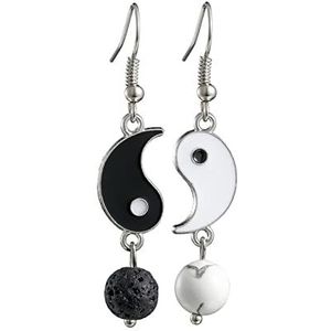 Benoon Dames Oorbel 1 paar Drop Oorbellen Vintage Slijtvast Exquisite Tai Chi Yin Yang Legering Bangle Oorbellen voor Meisjes, Roestvrij staal