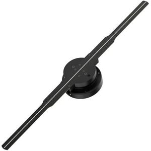 3D Holografische Projector, WIFI Hologram Kerstverlichting Ventilator, Scherm Led Logo Reclameverlichting Ondersteuning App Pc Hoge helderheid(42cm)