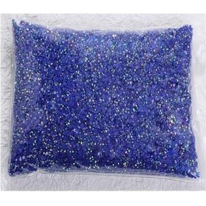 Ik heb het kristal gemaakt, Hars AB Strass Flatback Kristallen for Nail Art en Craft Decoratie Multicolor 2-6mm(CapriBlueAB,Ss12 3mm(10000pcs))
