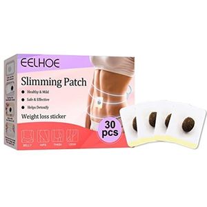 Eomsky 30 stuks detox-patches, vetverbranding, slim patches, strakke slimming patches, anti-cellulitis, natuurlijke herbal abdomen waist-patches, voor buikarmen en dijen