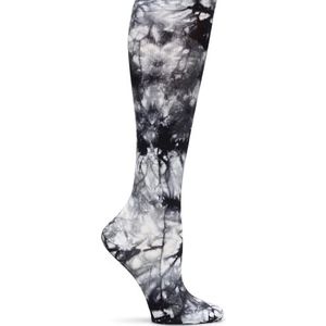 Verpleegkundige Mates vrouwen 1214 Compressie Broek Sok Eén maat Black Grey Tie Die