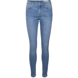 Vero Moda Vmelly Mr Skinny Jeans Blue Noos, blauw (medium blue denim), (XS) W x 32L