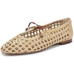 Sam Edelman Women's Marcie Ballet Flat, Bleached Beechwood/Saddle, 7