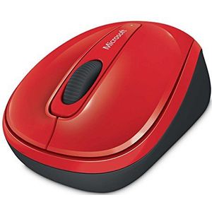 Microsoft GMF-00195 draadloze mobiele 3500 muis (2,4 GHz, 1000 dpi, USB) cyaan blauw rood, glanzend