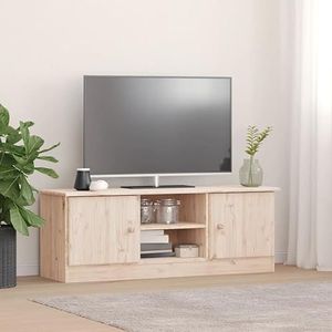 AJJHUUKI Entertainment Centra & TV Stands TV-meubel ALTA 112x35x41 cm Massief Houten Grenen Meubels