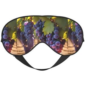 Desert Druiven Unisex Elastische Verstelbare Gesp Ontwerp Verduisterend Slaap Oogmasker voor Thuis Reizen Yoga Kantoor Nap