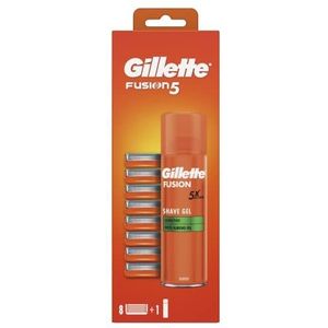 Gillette - Fusion5 Sensitive - Scheerset - Scheergel 200 ml - Vervangende Messen 8 st