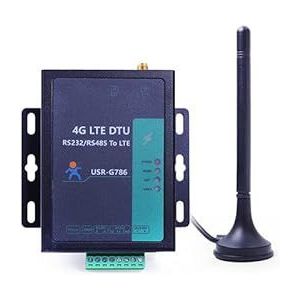 USR-G786-EUX Seriële RS485 RS232 aan Cellulaire 4G LTE Modem Ondersteunt SMS Commando Modbus RTU aan TCP Europa/Midden-Oosten/Afrika/Korea x 1 Set