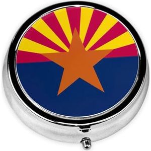 Ronde pillendoos draagbare medicijndoos voor reizen pillendoos, past zakken portefeuilles