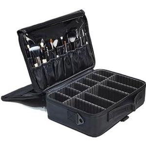 packing cubes Bolsa Grande De Varios Pisos Para Maquillaje Profesional, Caja De Herramientas Semipermanente Con Patrón De Uñas, Estuche Para Cosméticos, Novedad De 2017 cubes travel (Color : M black