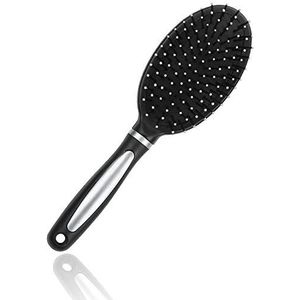 AKH® Grote ovale haarborstel | Nylon borsteltje Smoothing Hair Brush | Gewatteerde borstelharen voor gebruik met nat of droog haar