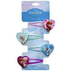 Disney Frozen Hair Clips Snap Clips Barrets set of 4