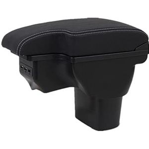Auto Armsteun Opbergdoos Voor N&issan Voor Juke Voor Infiniti ESQ Koolstofvezel Armsteun Doos Auto Armsteun Accessoires Opbergdoos Onderdelen USB 2010-2019 Armsteun Opbergdoos(B3)