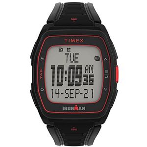 Timex Ironman T300 41mm Horloge met Performance Pacer, Hydratatie Alerts & Interval Timers, Zwart, Chronograaf