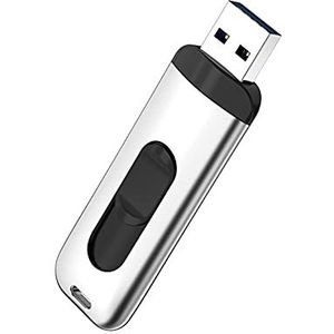 SUYING Mini externe Solid State Drive SSD 512 GB/256 GB/128 GB/64 GB, draagbare USB 3.0 back-upopslag, geschikt voor desktop-pc, desktop-notebookcomputer (512 GB, zilver)