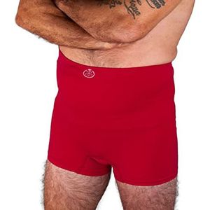 Comfizz Ostoma Level 2 Support Boxer: hoge taille, Unisex, medium ondersteuning, ideaal voor postchirurgie en kleine hernia's (framboos, M/L