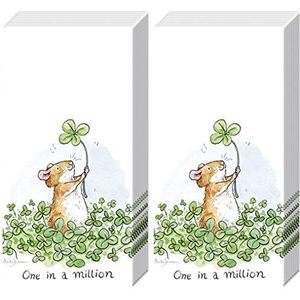 2 x 10 zakdoeken, geluk voor iedereen, geluksbrenger, cadeau