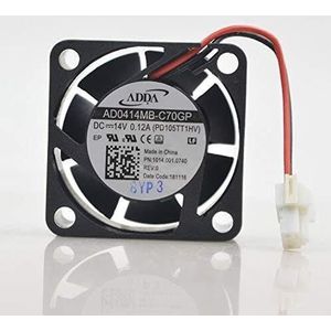 LMNCBVYA -C70GP voor 1U chassis - Hoge precisie, laag geluidsniveau, lange levensduur 40mm stille ventilator 14V 0.12A AD0414MB