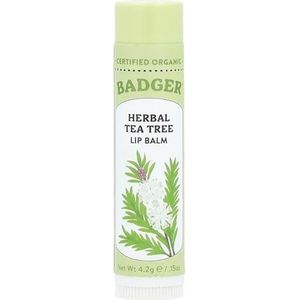 Tea Tree Melisse Kruiden Lippenverzorging, 4,2 g - Badger Company - Aantal 1