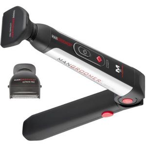 MANGROOMER Ultieme Pro rugscheerapparaat met 2 flexibele schokdemper-koppen, power-scharnier, extreem bereik en power burst