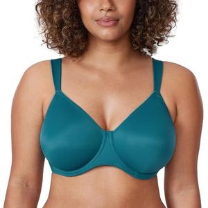 DELIMIRA Minimizer-beha Voor Dames Met Volledige Dekking Plus Size Niet-gewatteerde Steun Borealis groen 80C