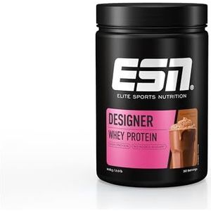 ESN Designer Whey Protein Powder, Chocolate Drink, 908 g, 30 Porties, Poeder voor Spieropbouw en Herstel, Gemaakt in Duitsland, Laboratorium Getest